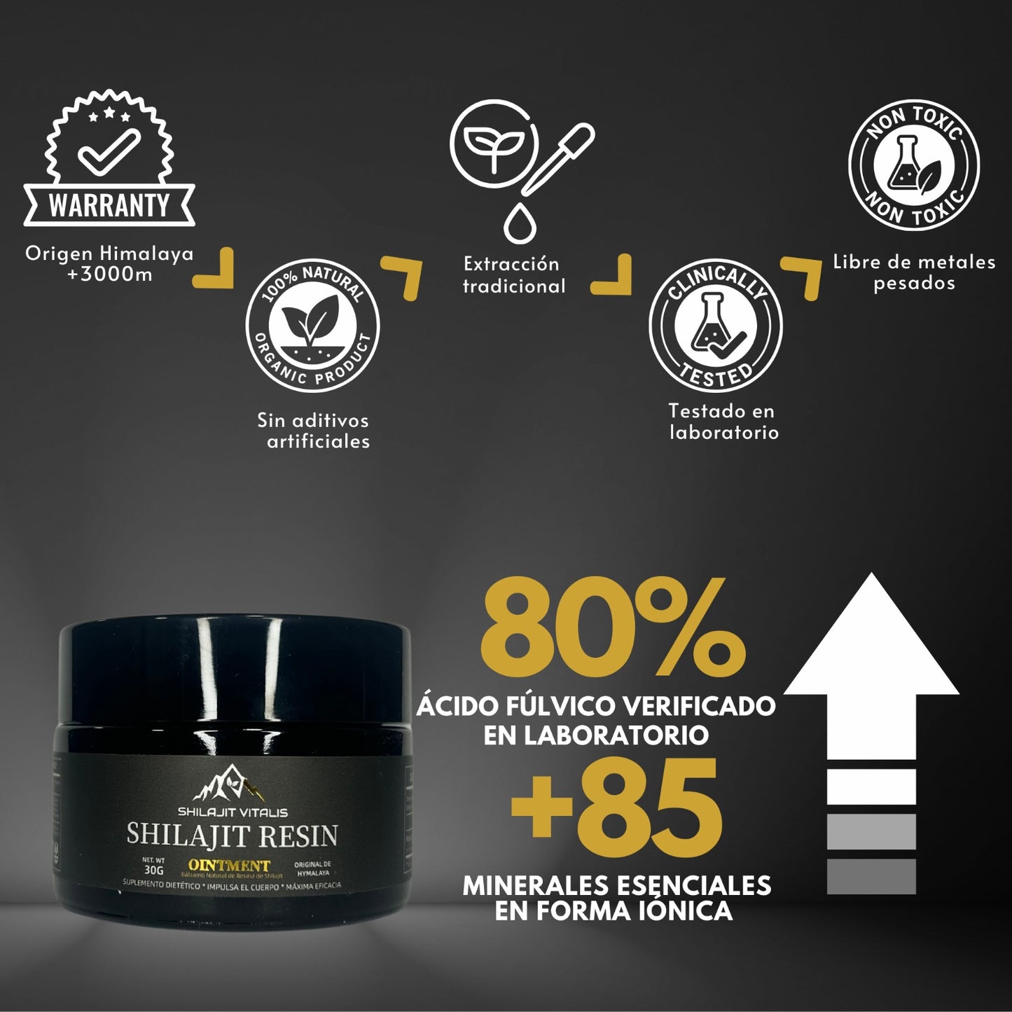 Shilajit Vitalis Resina